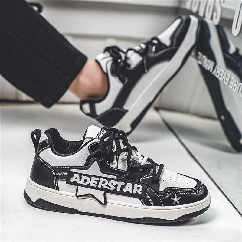 Men Shoes Brand - 라운드 노즈 고무 밑창 귀여운 스니커즈