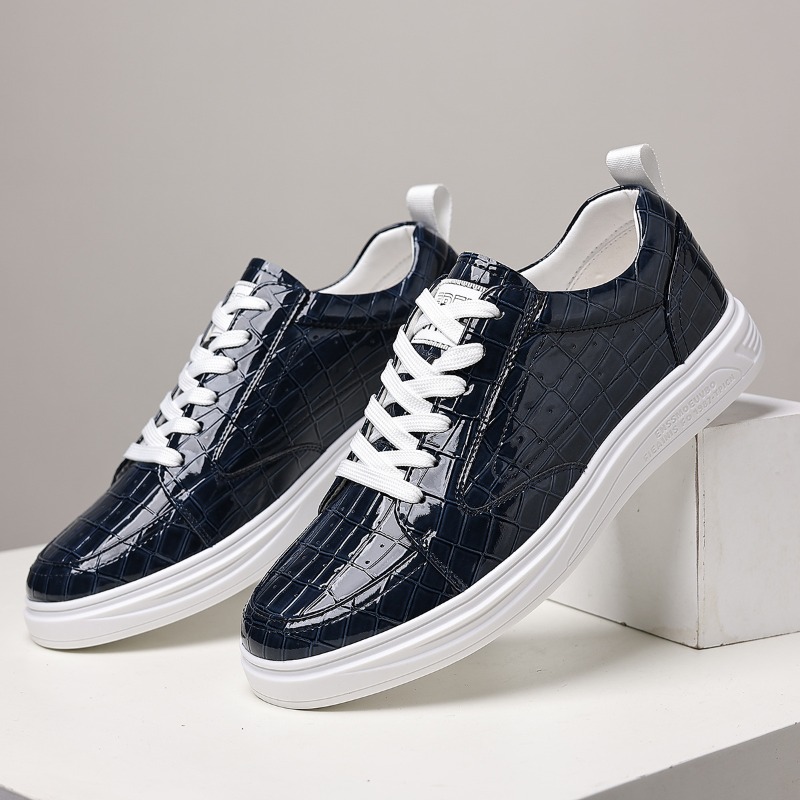 Men'S Shoes Hugo Boss - 클래식 남성 로우탑 스케이트 슈즈 가죽