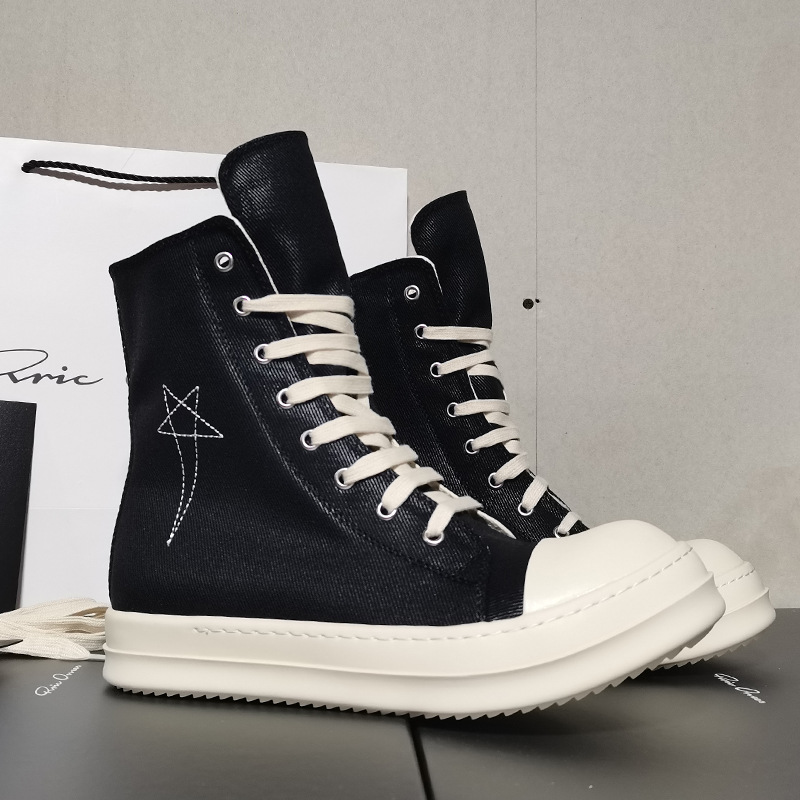 Men Shoes Brand - 고급 디자이너 하이탑 보드화 두꺼운 밑창
