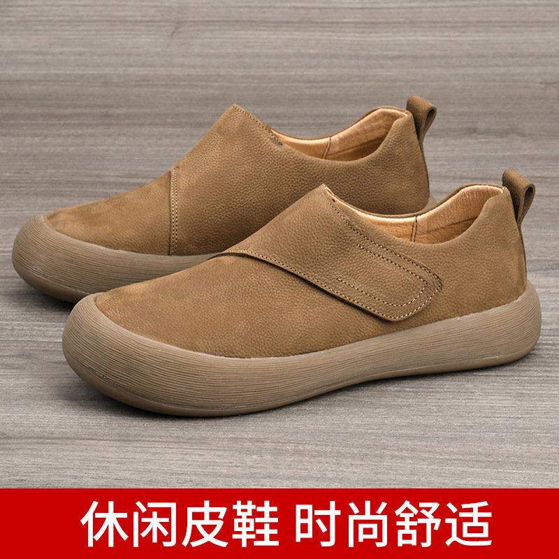 Men'S Shoes With Velcro - 남성용 2026 신상 캐주얼 로퍼 슬립온