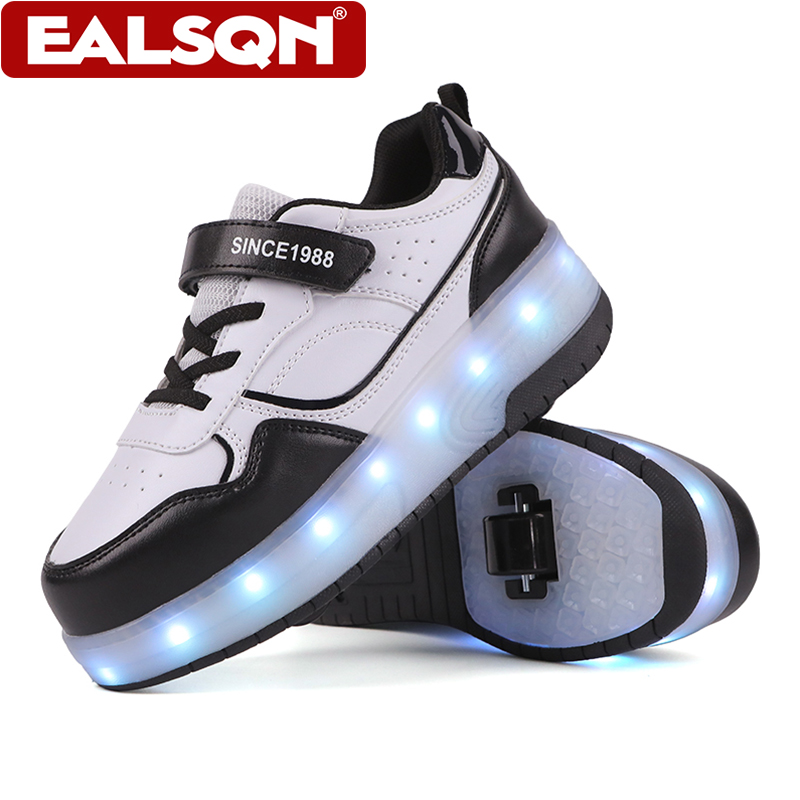 Men Shoes Size - 새로운 어린이용 LED 라이트업 롤러 스케이트
