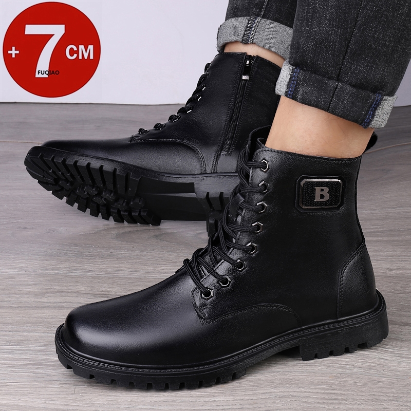 남성용 천연 가죽 키높이 부츠 겨울용 따뜻한 안감 지퍼 - Men'S Shoes Hugo Boss 리뷰 및 가격