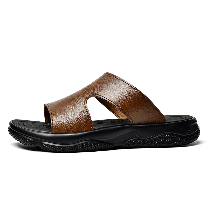 남성용 가죽 슬라이드 샌들 미끄럼 방지 두꺼운 밑창 캐 - Men'S Shoes Hugo Boss 리뷰 및 가격