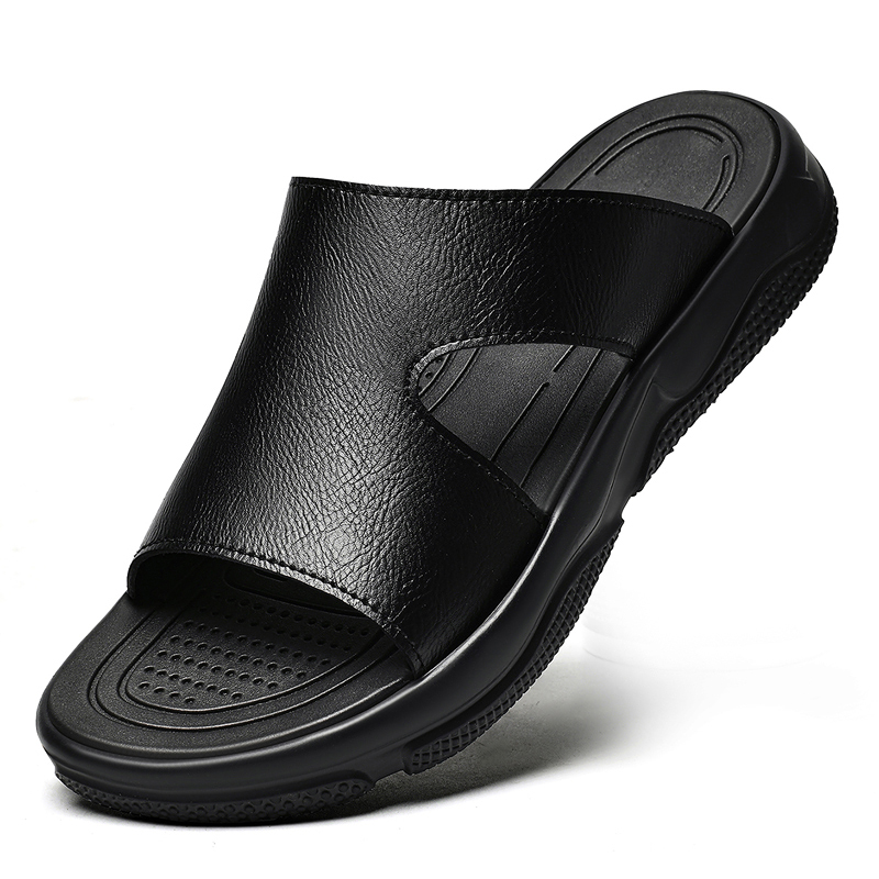 남성용 가죽 슬라이드 샌들 미끄럼 방지 두꺼운 밑창 캐 - Men'S Shoes Hugo Boss 리뷰 및 가격