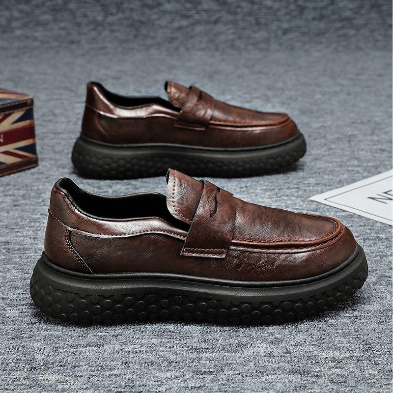 2026 신상 남성 로퍼 부드러운 가죽 키높이 두꺼운  - Loafer Slip On Men 리뷰 및 가격