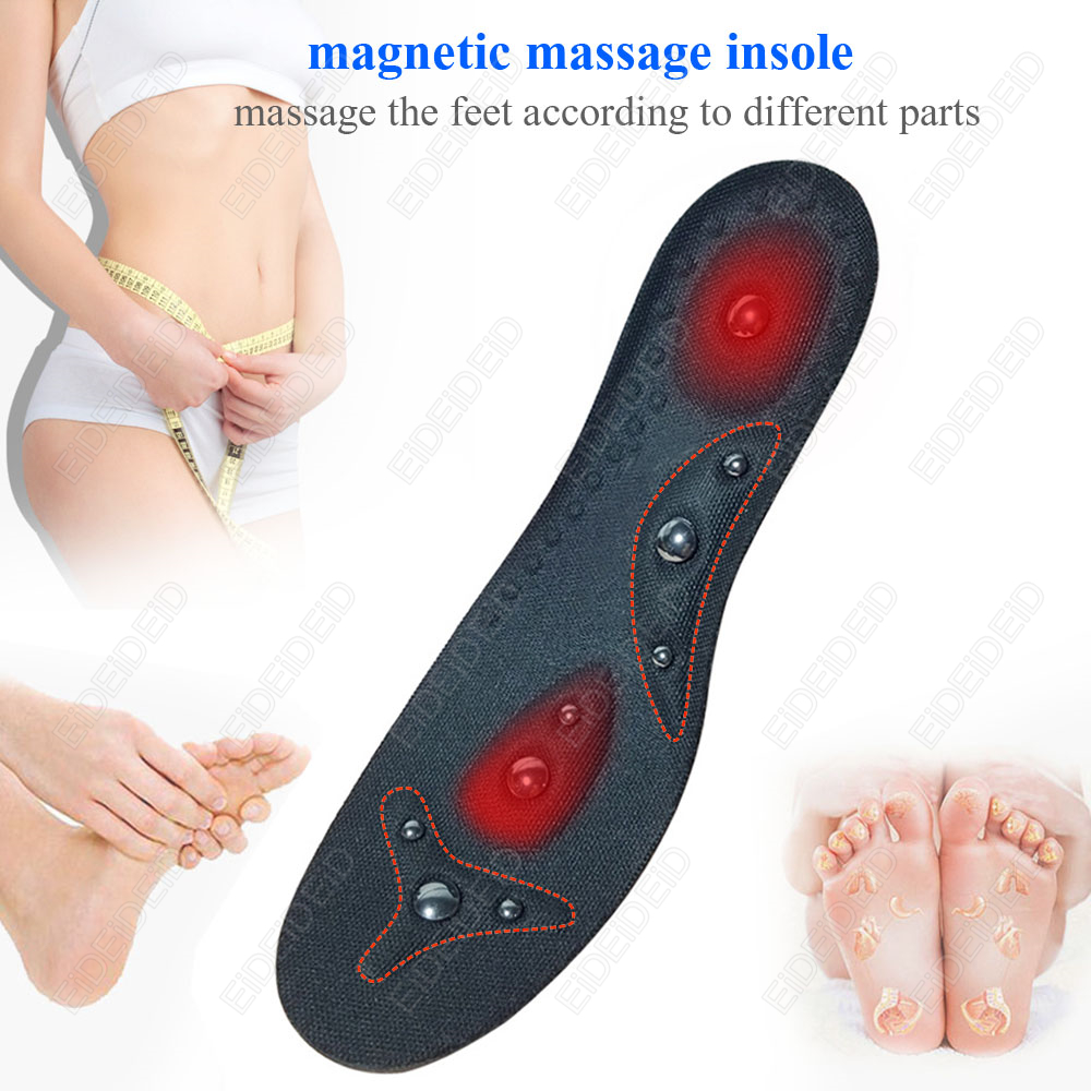 1/2 쌍 신발 깔창 편안한 인솔 발 마사지 자석 남녀 - Men Shoes Eid 리뷰 및 가격