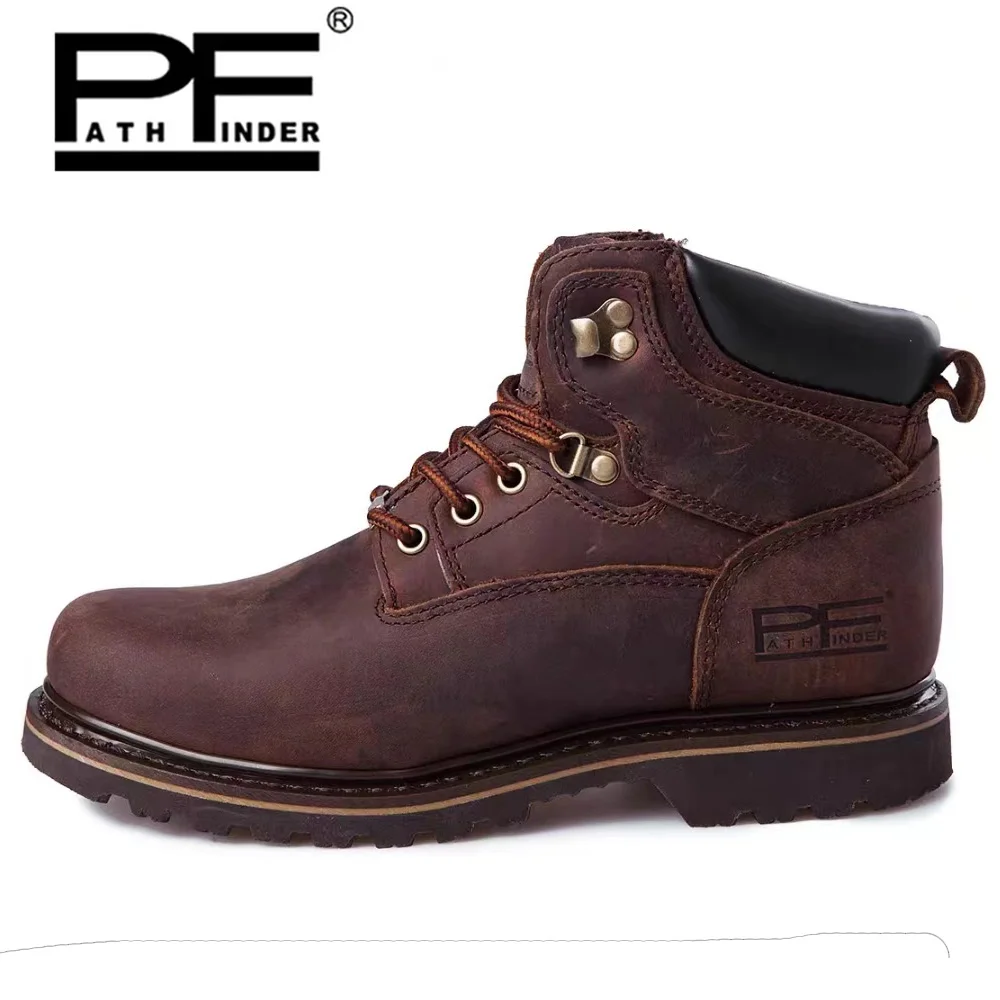 남성용 정품 가죽 오토바이 부츠 중간 길이 스틸 토 미 - Work Boot Steel Toe 리뷰 및 가격