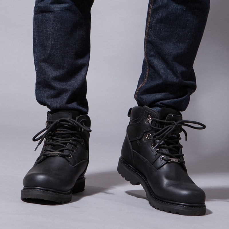 남성용 정품 가죽 오토바이 부츠 중간 길이 스틸 토 미 - Work Boot Steel Toe 리뷰 및 가격