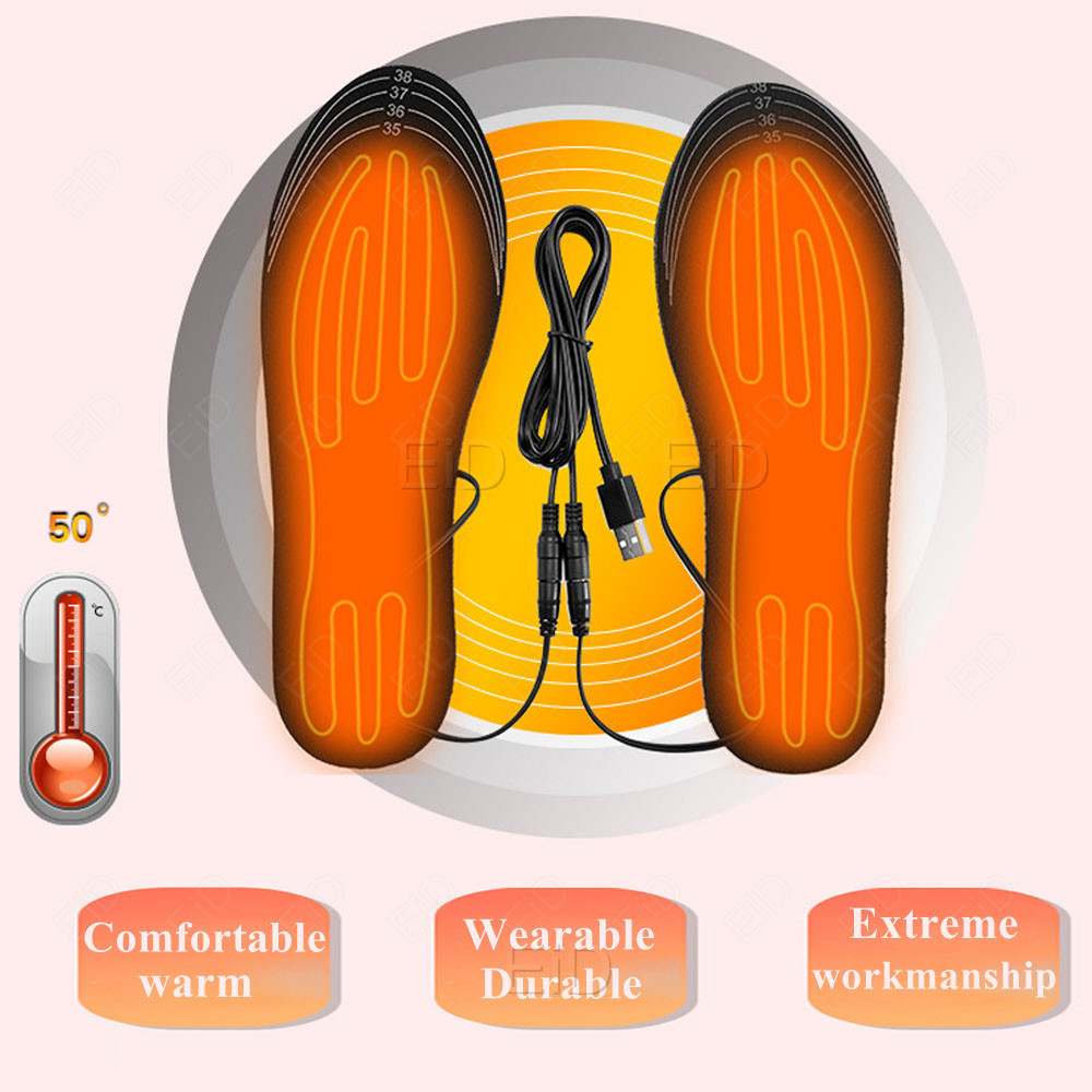 USB 난방 안창 피트 겨울 따뜻한 온수 안창 스포츠  - Men Shoes Eid 리뷰 및 가격