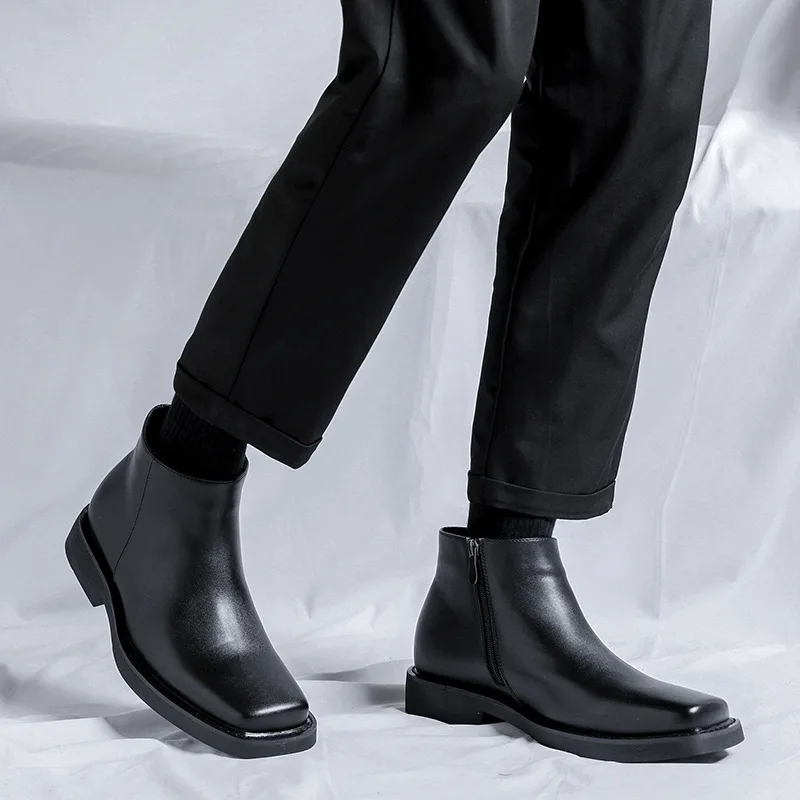 블랙 새로운 패션 남성 캐주얼 가죽 신발 가을 겨울 드 - Men'S Shoes Hugo Boss 리뷰 및 가격