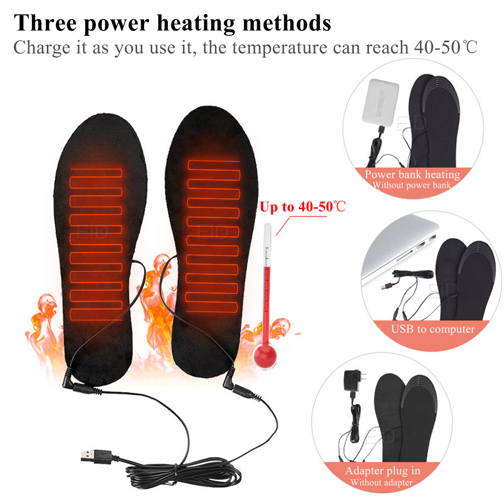EID USB 온열 신발 깔창, 따뜻한 발 열 깔창,  - Men Shoes Eid 리뷰 및 가격