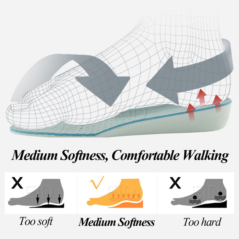 높이 증가 깔창 쿠션 신발 남녀 공용, 1.5-3.5c - Men Shoes Eid 리뷰 및 가격
