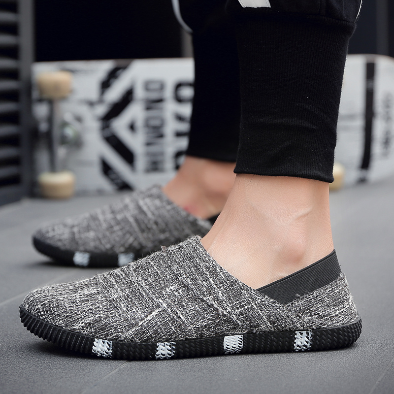 여름 도시 레저 니트 로퍼 남성 통기성 스트레치 천 미 - Men Shoes Loafers 리뷰 및 가격