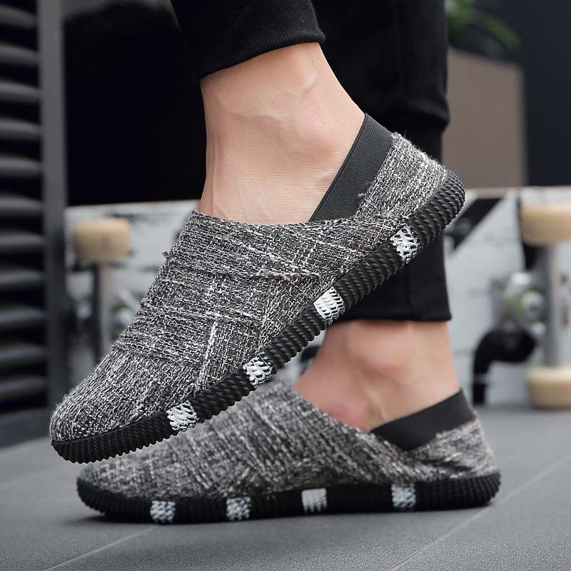 여름 도시 레저 니트 로퍼 남성 통기성 스트레치 천 미 - Men Shoes Loafers 리뷰 및 가격