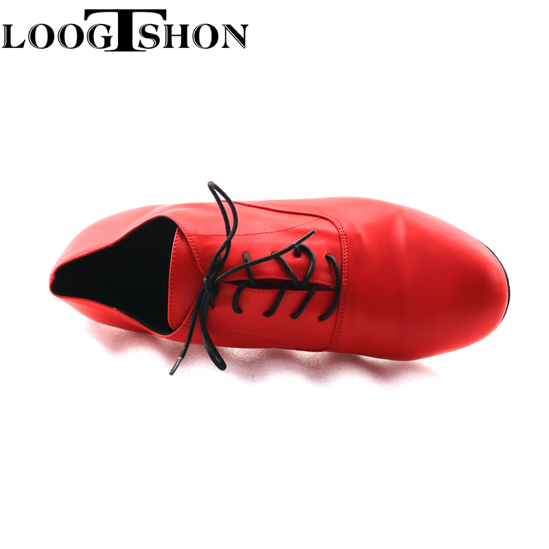 LOOGTSHON-레드 남성용 레드 가죽 볼룸 댄스 플 - Men Shoes Red Bottom 리뷰 및 가격
