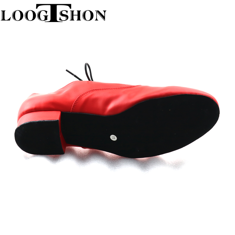 LOOGTSHON-레드 남성용 레드 가죽 볼룸 댄스 플 - Men Shoes Red Bottom 리뷰 및 가격