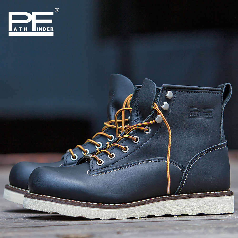 남성 패션 정품 가죽 중간 길이 스틸 토 미끄럼 방지  - Work Boot Steel Toe 리뷰 및 가격