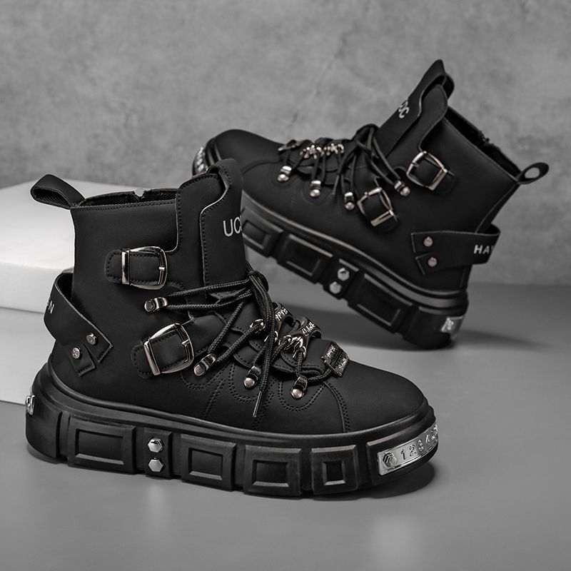 남성용 오리지널 브랜드 부츠 펑크 플랫폼 레드 트렌드  - Men Shoes Brand 리뷰 및 가격
