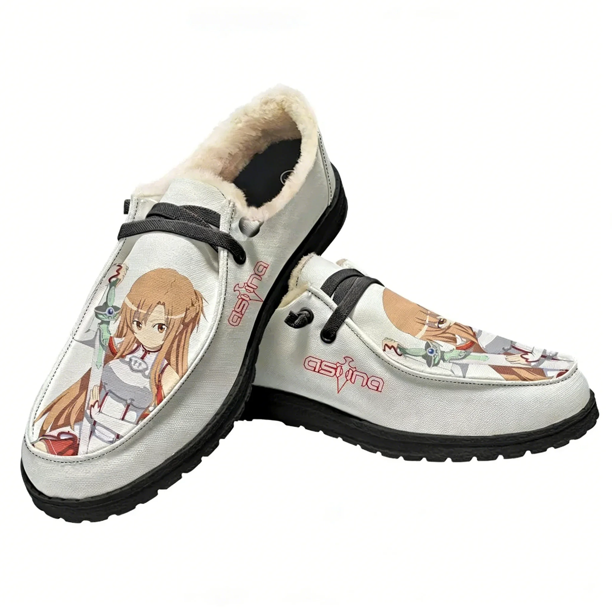소드 아트 온라인 아스나 플러시 캐주얼 슈즈 플랫 슈즈 - Men Shoes Online 리뷰 및 가격
