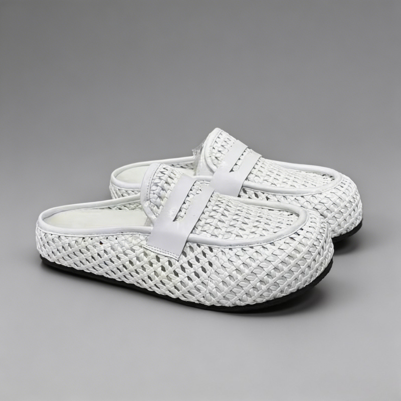 럭셔리 텍스처 남성 뮬 2026 여름 신상 두꺼운 웨지 - Loafer Slip On Men 리뷰 및 가격