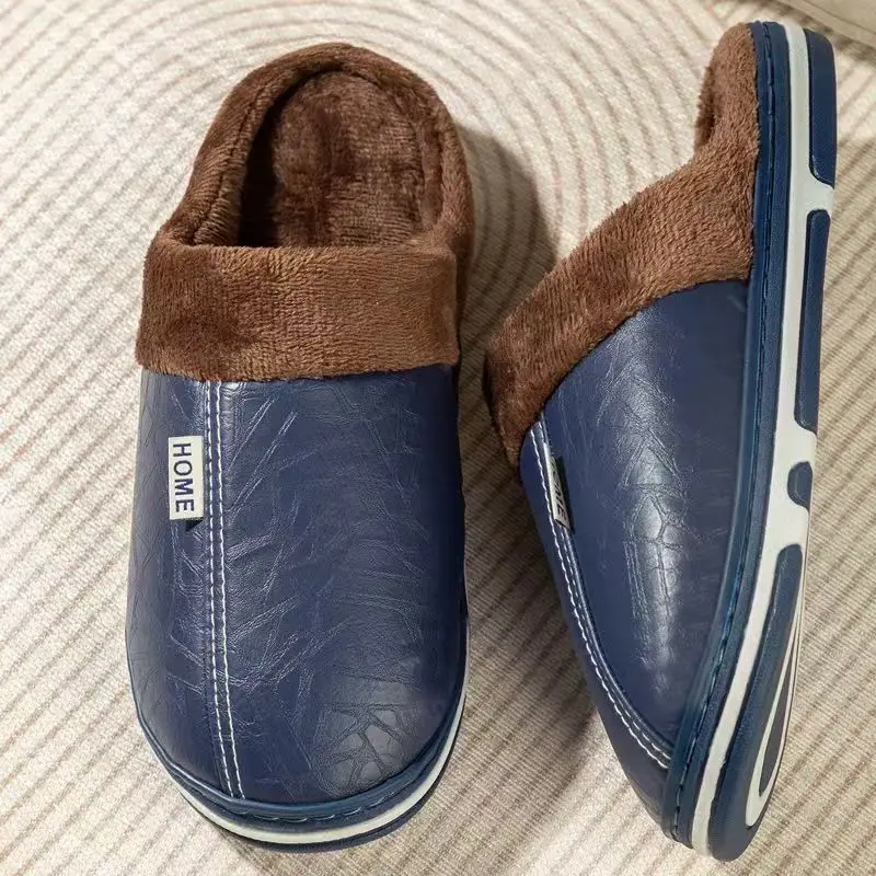 남성용 빅사이즈 겨울 슬리퍼 실내 PU 가죽 홈 방수  - Men'S Shoes Hugo Boss 리뷰 및 가격