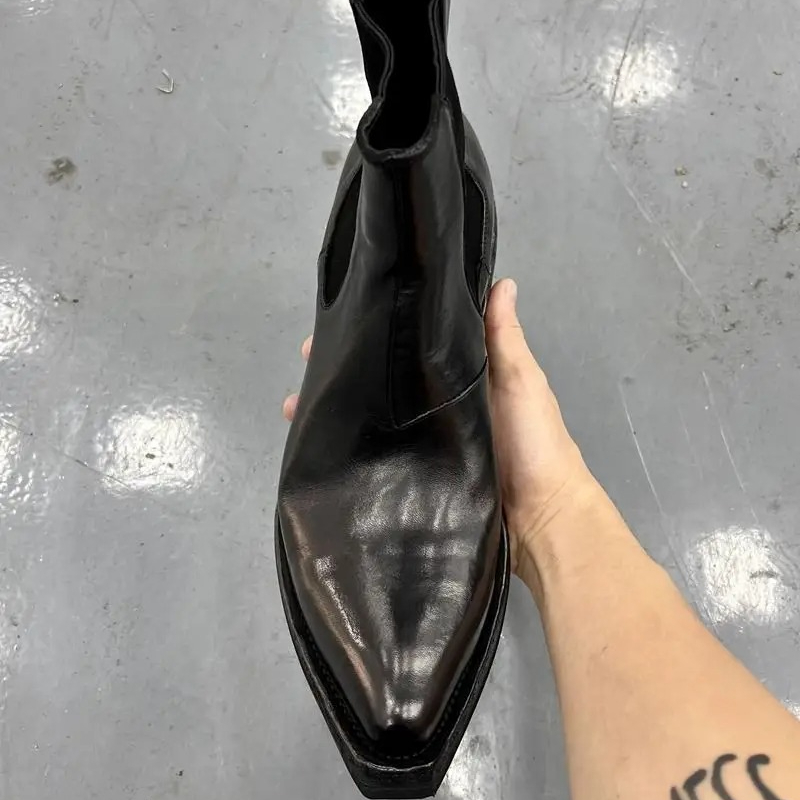 고품질 남성용 디자이너 하이탑 키높이 포인티드 토드 첼 - Men Shoes H&M 리뷰 및 가격