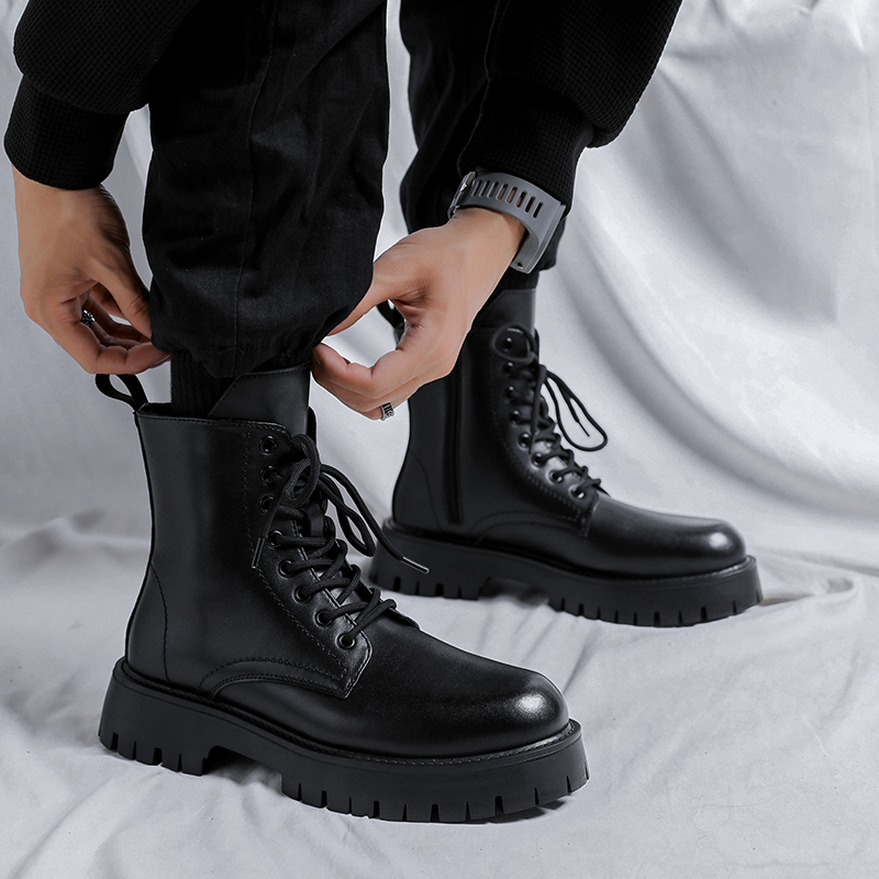 남성 럭셔리 패션 정품 가죽 부츠 블랙 화이트 브랜드  - Men Shoes Brand 리뷰 및 가격