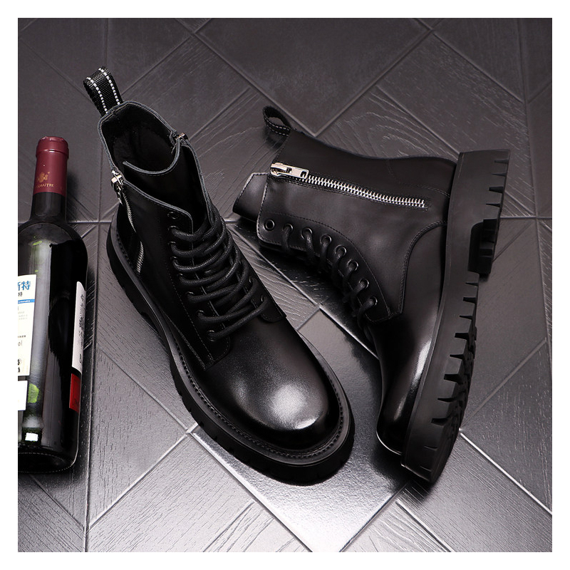 남성 럭셔리 패션 정품 가죽 부츠 블랙 화이트 브랜드  - Men Shoes Brand 리뷰 및 가격