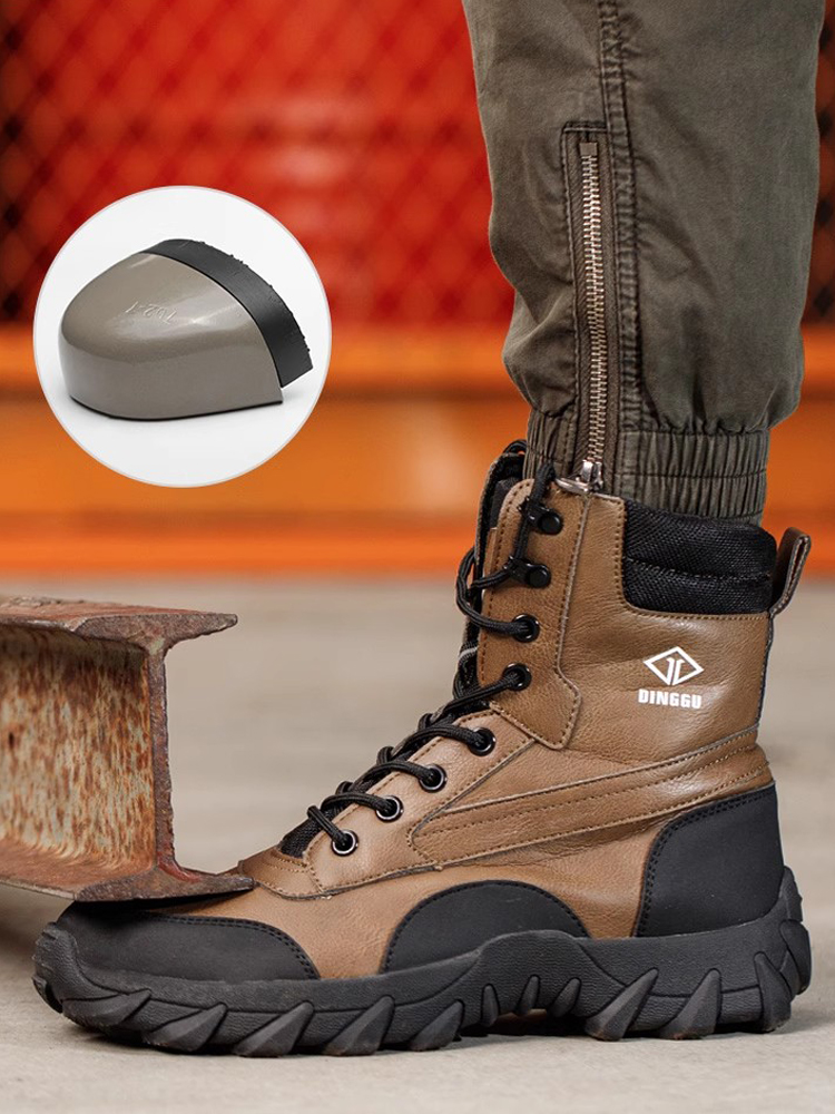 하이탑 남성용 부츠 방수 작업화 스틸 토 슈즈 펑크 방 - Work Boot Steel Toe 리뷰 및 가격