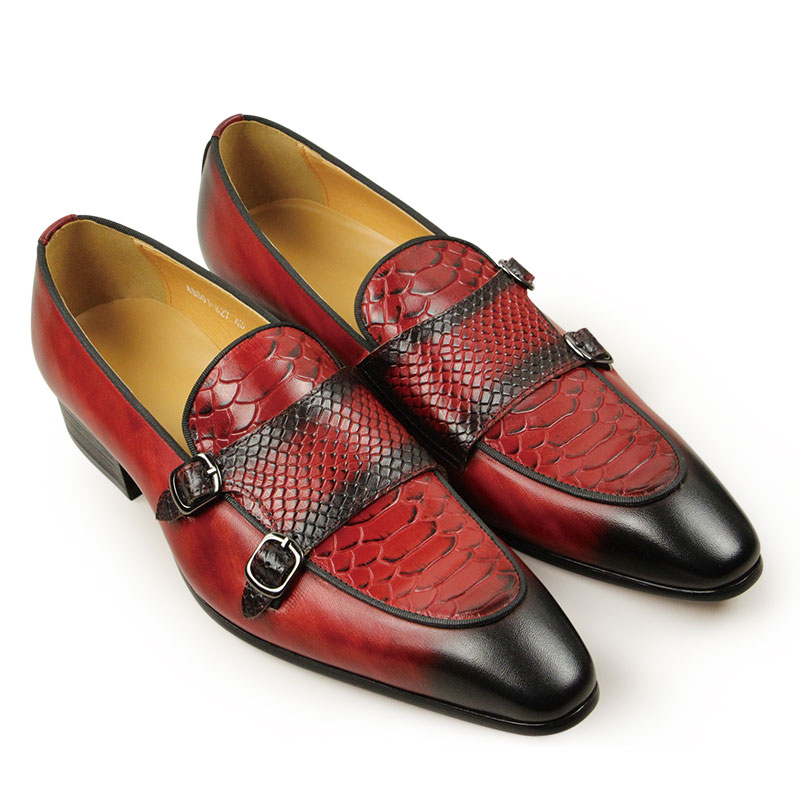 남성용 편안한 가죽 신발, 레드 블랙 컬러 로퍼, 고무 - Men Shoes Red Bottom 리뷰 및 가격