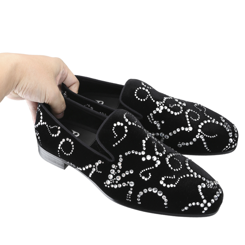 Piergitar 남성용 핸드메이드 크리스탈 모카신,  - Men Shoes Red Bottom 리뷰 및 가격