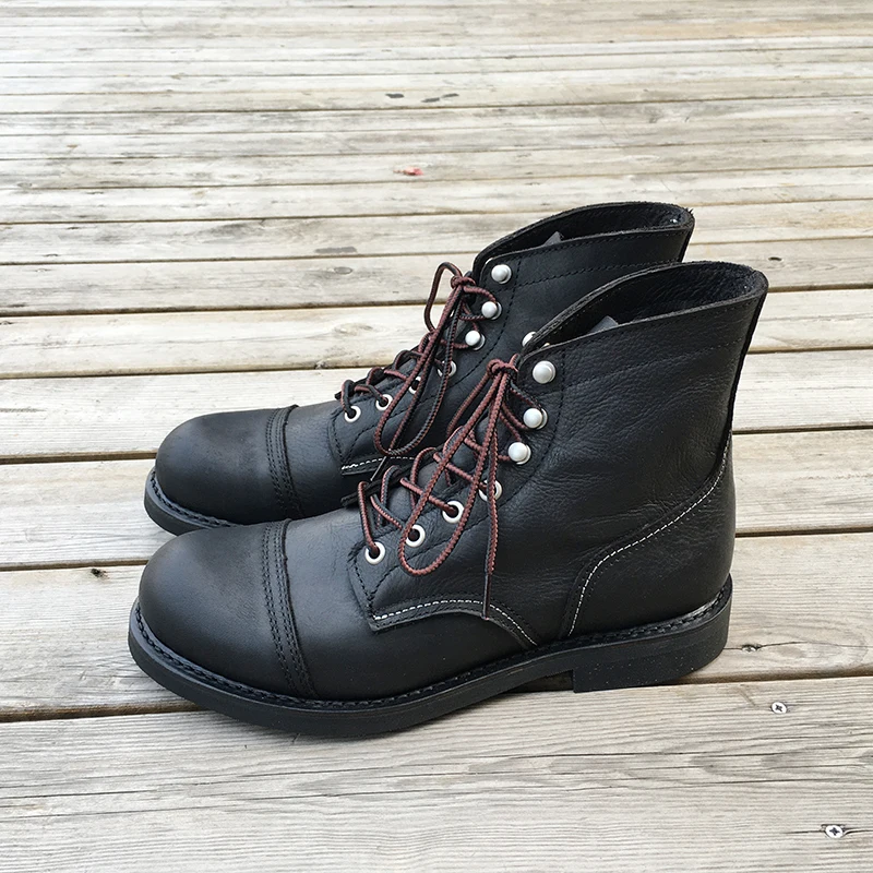 새로운 남성 신발 명품 브랜드 빈티지 남성 부츠 소가죽 - Men Shoes Brand 리뷰 및 가격