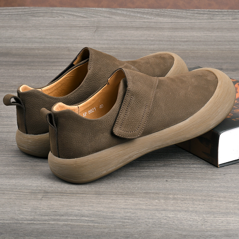 남성용 2026 신상 캐주얼 로퍼 슬립온 벨크로 스트랩 - Men'S Shoes With Velcro 리뷰 및 가격