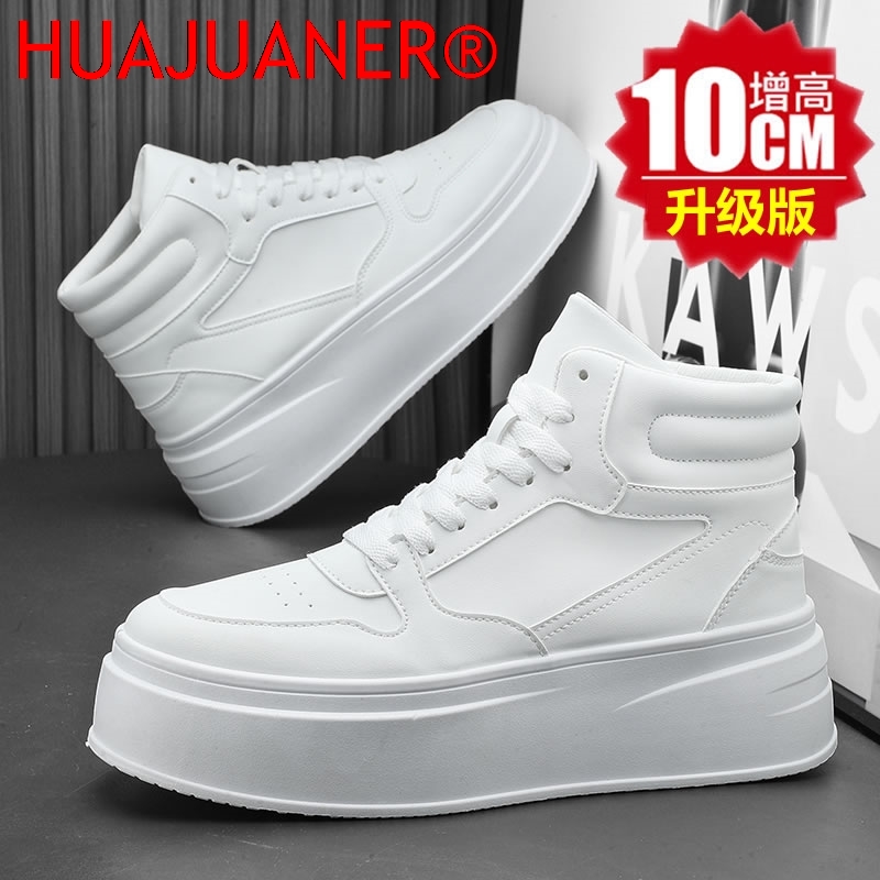 하이탑 남성 키높이 신발 가죽 스포츠 캐주얼 신발 키높 - Men'S Shoes Hugo Boss 리뷰 및 가격