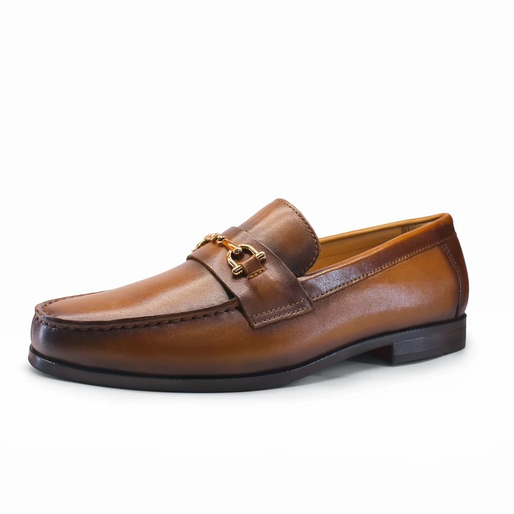 남성 로퍼 드레스 슈즈 라운드 토 포멀 비즈니스 슬립온 - Men Shoes Loafers 리뷰 및 가격