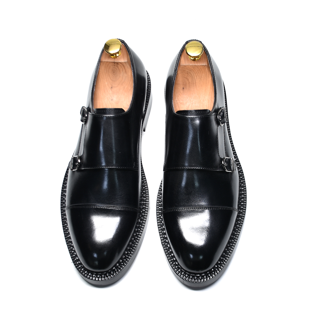 고급 천연 가죽 남성 웨딩 드레스 슈즈 버클 몽크 스트 - Men Shoes Red Bottom 리뷰 및 가격