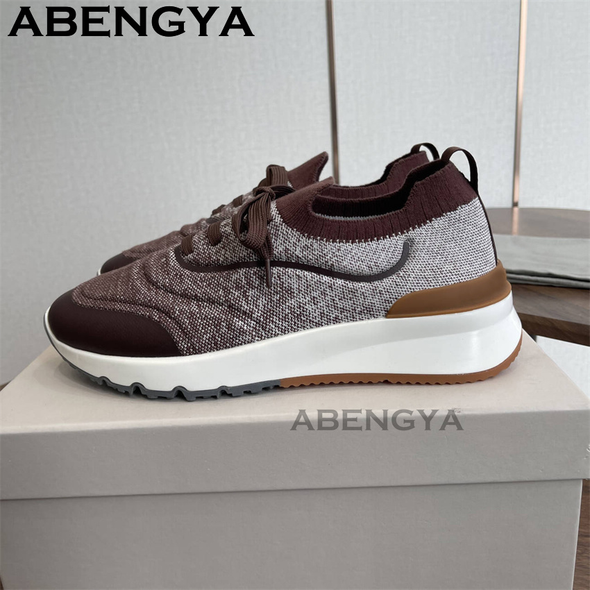 남성용 새로운 멀티 컬러 니트 로퍼 신발 라운드 발가락 - Loafer Slip On Men 리뷰 및 가격