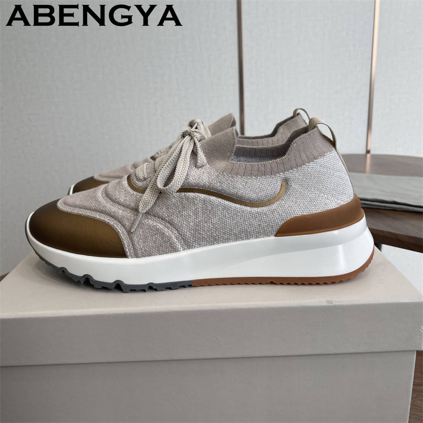 남성용 새로운 멀티 컬러 니트 로퍼 신발 라운드 발가락 - Loafer Slip On Men 리뷰 및 가격